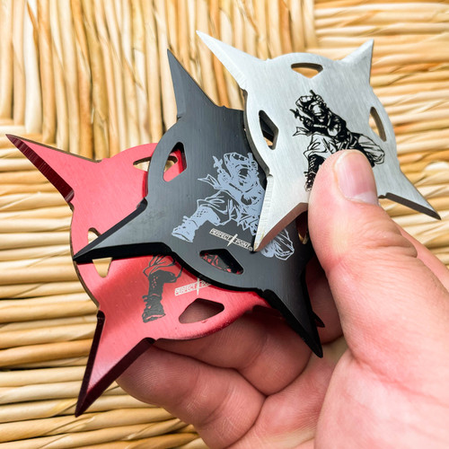 4PC Dragon Shuriken Throwing Ninja Stars